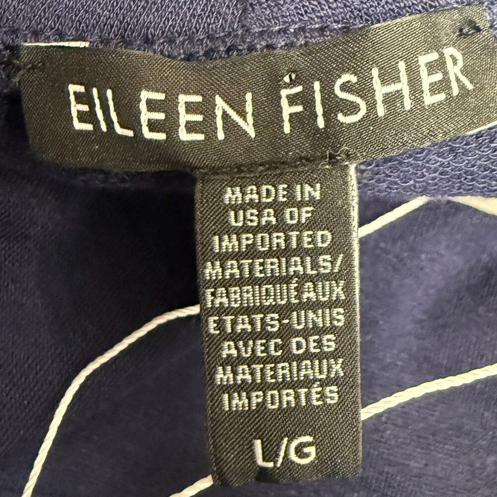EILEEN FISHER Women's NEW! Tencel Stretch Terry Mock Neck Tunic | Size Large - Picture 7 of 11